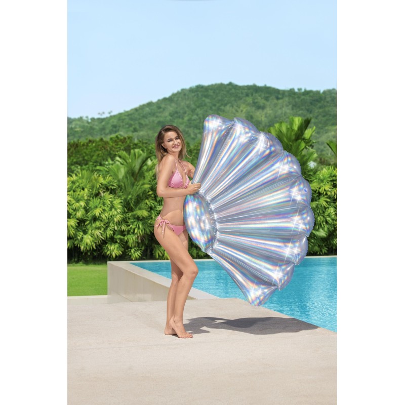 Matelas gonflable iridescent coquillage 180 x 112 cm Matelas gonflable iridescent coquillage 180 x 112 cm