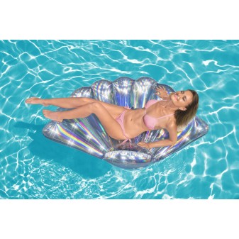 Matelas gonflable iridescent coquillage 180 x 112 cm Matelas gonflable iridescent coquillage 180 x 112 cm