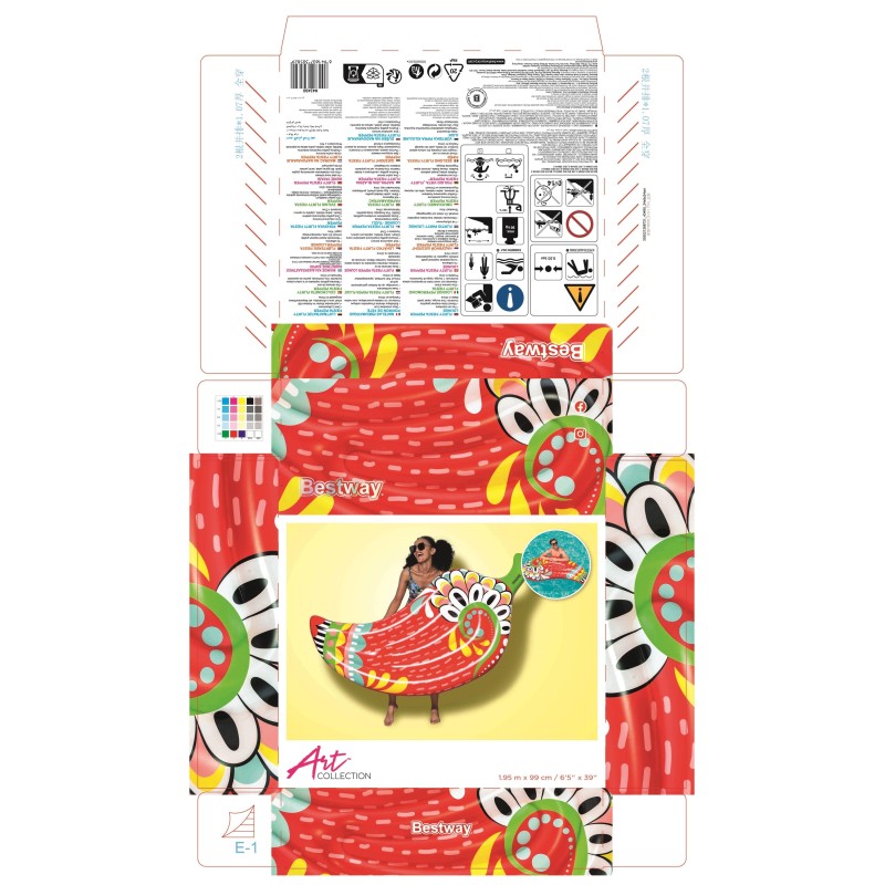 Matelas gonflable Fiesta Pepper 195 x 99 cm Matelas gonflable Fiesta Pepper 195 x 99 cm