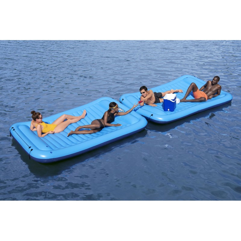 Plateforme flottante Sun Soaker™, 290 x 191 cm, 4 places, 360 kg max, 4 boucles Clasp 'N GO™ connectables