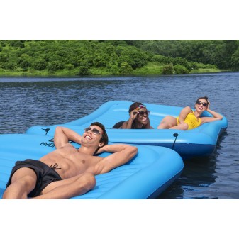 Plateforme flottante Sun Soaker™, 290 x 191 cm, 4 places, 360 kg max, 4 boucles Clasp 'N GO™ connectables