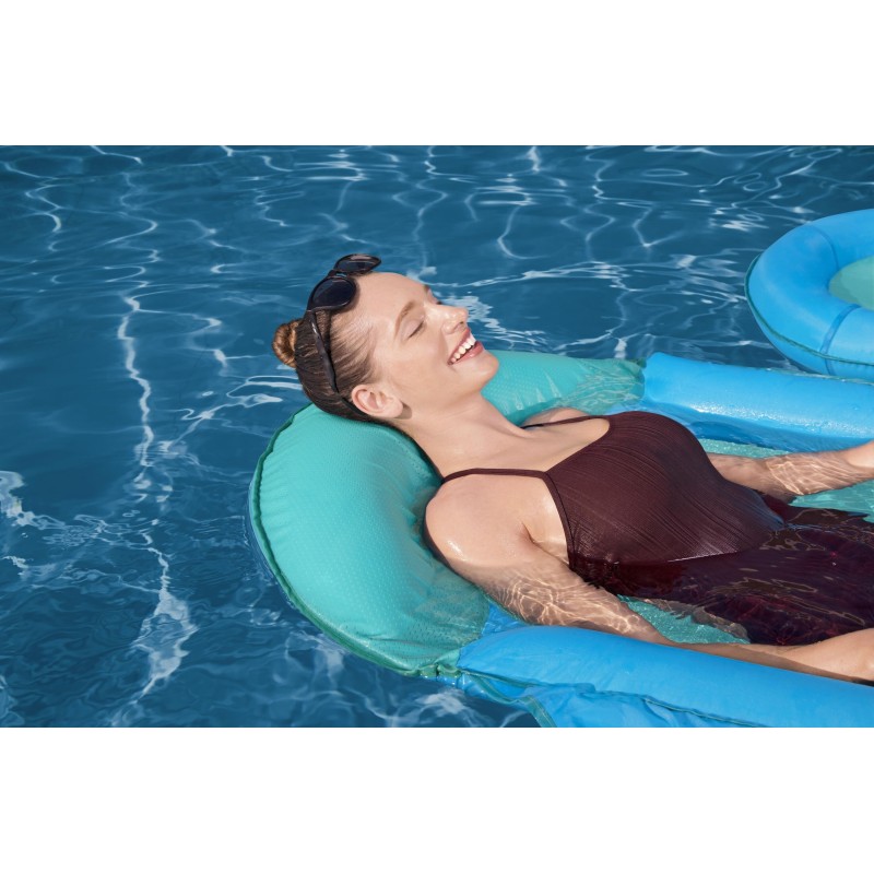 Matelas Flex'N'Fold™ 171 x 94 x 16 cm, 1 adulte + 1 animal, 130 + 10 kg, porte gobelet, coussin intégré, fond maille