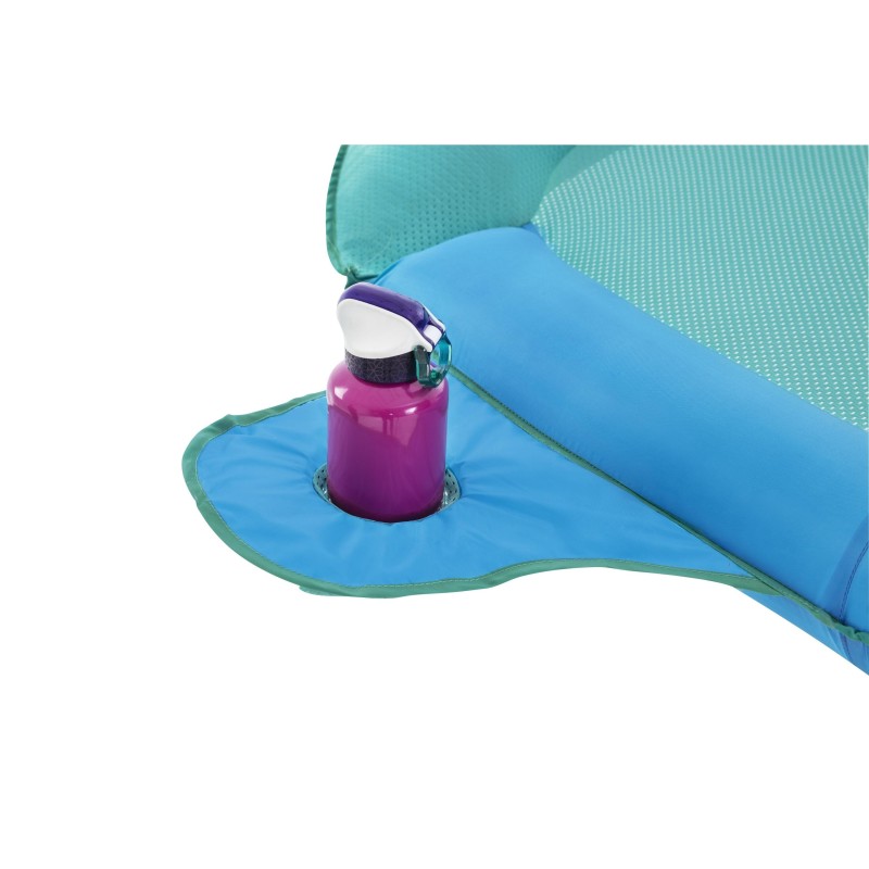 Matelas Flex'N'Fold™ 171 x 94 x 16 cm, 1 adulte + 1 animal, 130 + 10 kg, porte gobelet, coussin intégré, fond maille