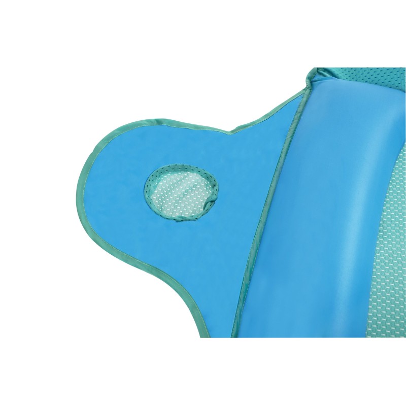 Matelas Flex'N'Fold™ 171 x 94 x 16 cm, 1 adulte + 1 animal, 130 + 10 kg, porte gobelet, coussin intégré, fond maille