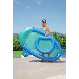 Matelas Flex'N'Fold™ 171 x 94 x 16 cm, 1 adulte + 1 animal, 130 + 10 kg, porte gobelet, coussin intégré, fond maille