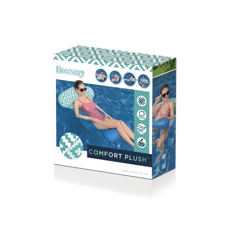 Matelas hamac Comfort Plush™, 145 x 87 cm, 90 kg max, surface imperméable, maillage CoolDown™, structure convertible