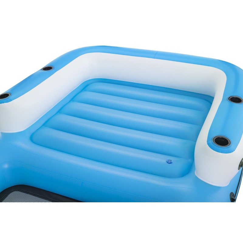 Ile géante Summer Oasis™ 3,05 x 1,86 x 58 cm, 4 adultes (360kg), Inflata-Shield™, 4 porte-gobelets, fond maille filet