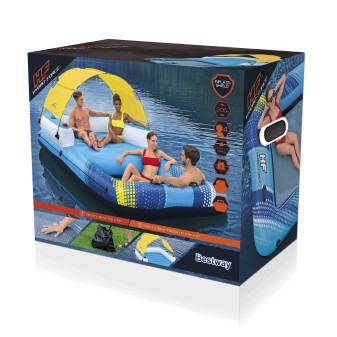 Ile géante Summer Oasis™ 3,05 x 1,86 x 58 cm, 4 adultes (360kg), Inflata-Shield™, 4 porte-gobelets, fond maille filet