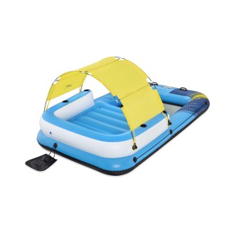 Ile géante Summer Oasis™ 3,05 x 1,86 x 58 cm, 4 adultes (360kg), Inflata-Shield™, 4 porte-gobelets, fond maille filet
