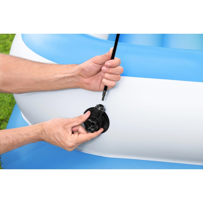 Ile géante Summer Oasis™ 3,05 x 1,86 x 58 cm, 4 adultes (360kg), Inflata-Shield™, 4 porte-gobelets, fond maille filet