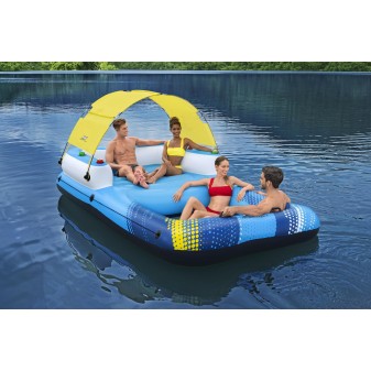 Ile géante Summer Oasis™ 3,05 x 1,86 x 58 cm, 4 adultes (360kg), Inflata-Shield™, 4 porte-gobelets, fond maille filet