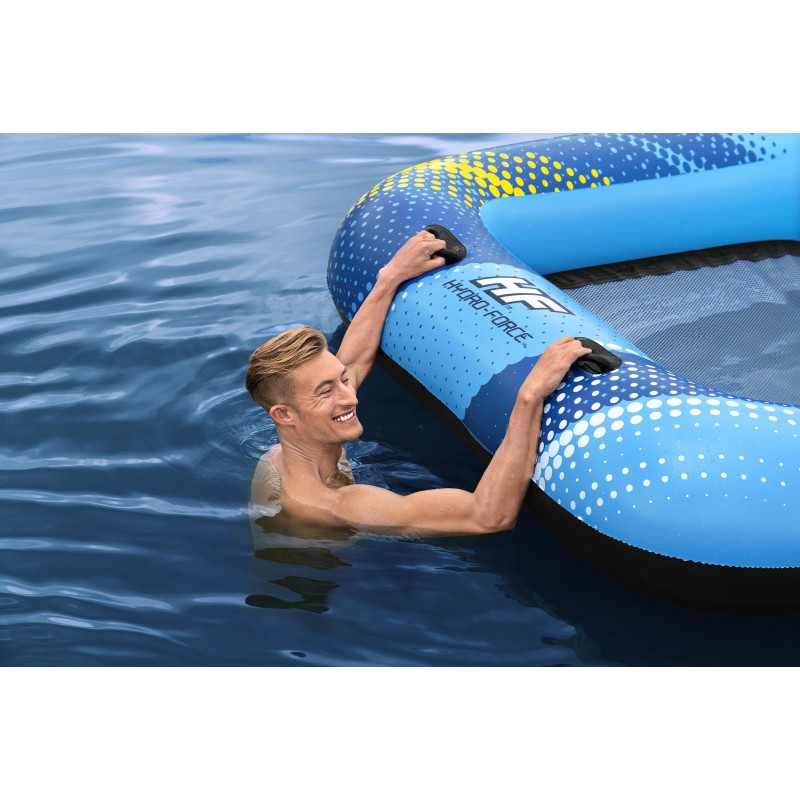 Ile géante Summer Oasis™ 3,05 x 1,86 x 58 cm, 4 adultes (360kg), Inflata-Shield™, 4 porte-gobelets, fond maille filet