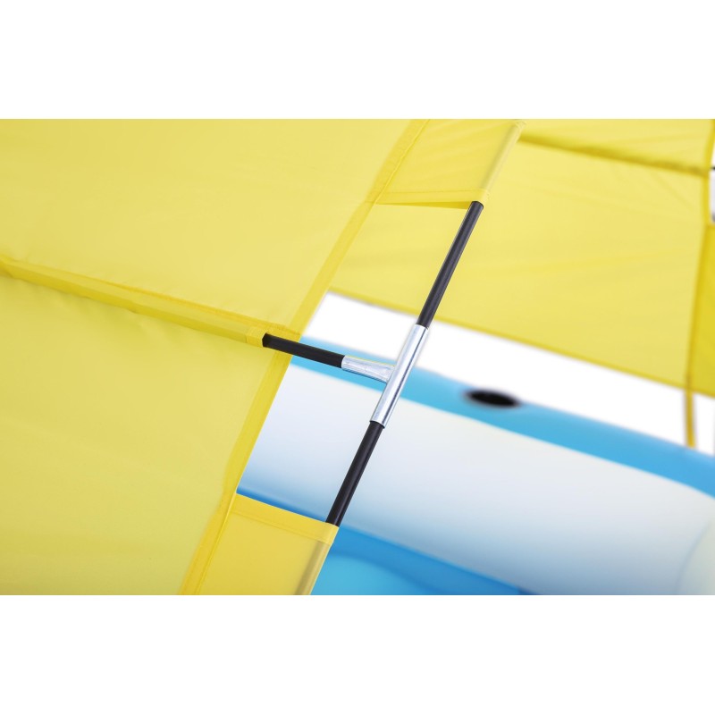 Ile géante Summer Oasis™ 3,05 x 1,86 x 58 cm, 4 adultes (360kg), Inflata-Shield™, 4 porte-gobelets, fond maille filet