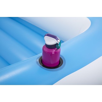 Ile géante Summer Oasis™ 3,05 x 1,86 x 58 cm, 4 adultes (360kg), Inflata-Shield™, 4 porte-gobelets, fond maille filet