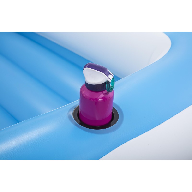 Ile géante Summer Oasis™ 3,05 x 1,86 x 58 cm, 4 adultes (360kg), Inflata-Shield™, 4 porte-gobelets, fond maille filet