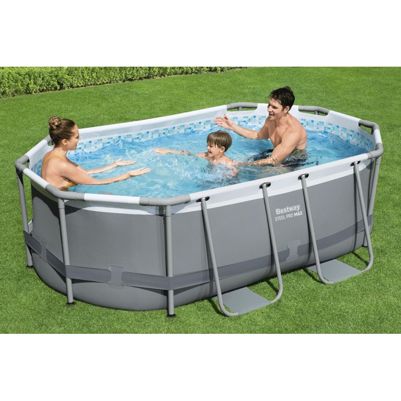 Piscine hors sol ovale 305 x 200 x 84 cm Steel Pro MAX