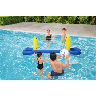 Filet flottant de volley-ball avec ballon 244 x 64 x 76 cm