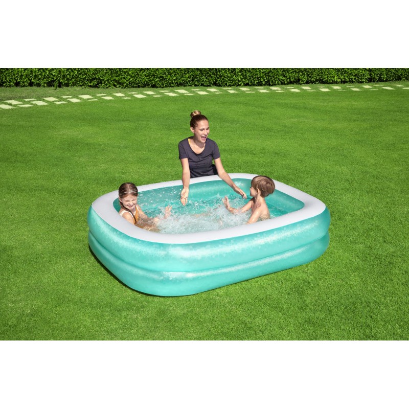 Piscine familiale gonflable translucide 2,00 m x 1,46 m x 48 cm
