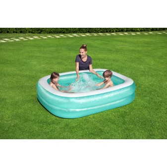 Piscine familiale gonflable translucide 2,00 m x 1,46 m x 48 cm
