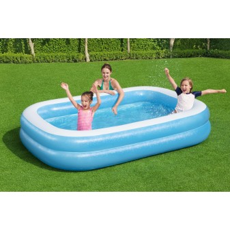 Piscine familiale gonflable  Rectangulaire  Translucide  262 x 175 x 51 cm