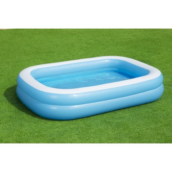 Piscine familiale gonflable translucide 2,62 m x 1,75 m x 51 cm Piscine familiale gonflable translucide 2,62 m x 1,75 m x 51 cm