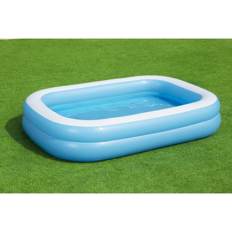 Piscine familiale gonflable translucide 2,62 m x 1,75 m x 51 cm Piscine familiale gonflable translucide 2,62 m x 1,75 m x 51 cm