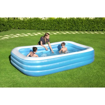 Piscine familiale gonflable translucide 3,05 m x 1,83 m x 56 cm Piscine familiale gonflable translucide 3,05 m x 1,83 m x 56 cm