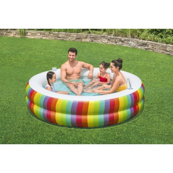 Piscine gonflable  Ronde  Rainbow Dreams  206 x 206 x 51 cm