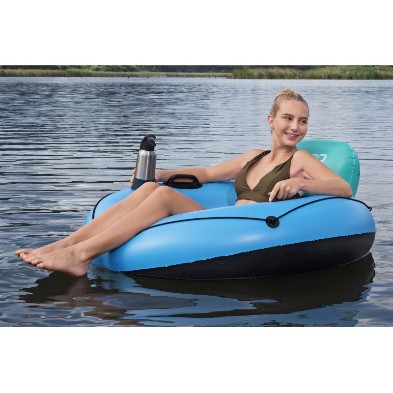 Bouée gonflable ronde avec dossier 119 cm Whitecap Rider Bouée gonflable ronde avec dossier 119 cm Whitecap Rider