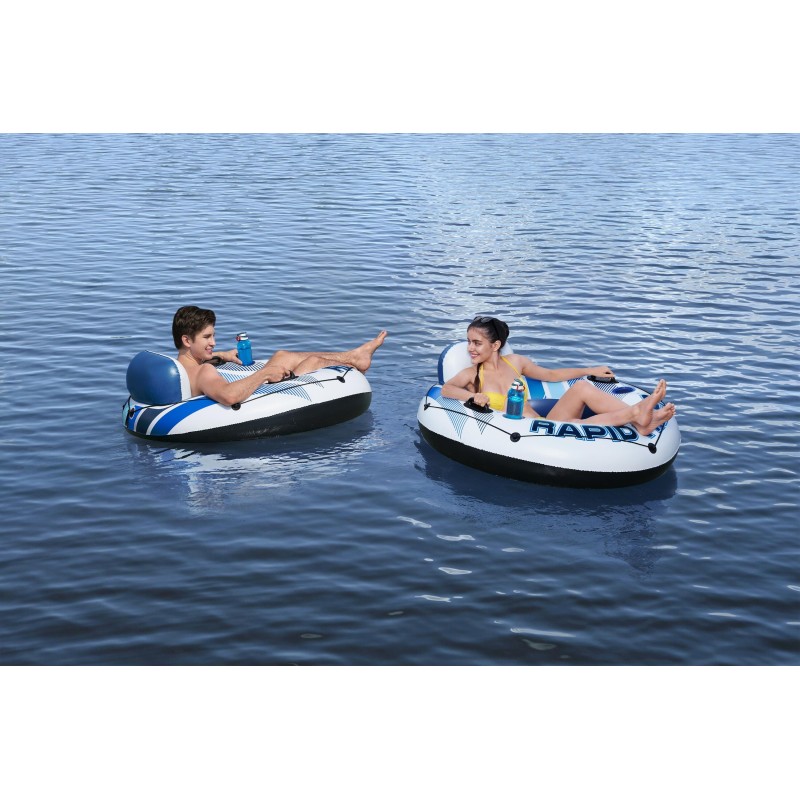 Bouée gonflable ronde Rapid Rider diamètre 135 cm