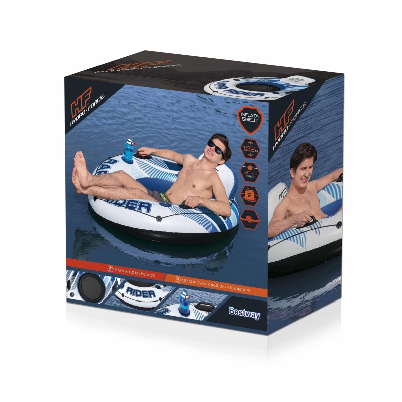 Bouée gonflable ronde Rapid Rider diamètre 135 cm