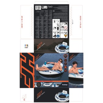 Bouée gonflable ronde Rapid Rider diamètre 135 cm