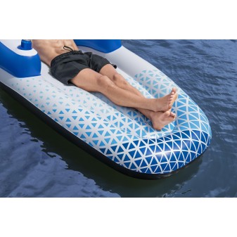 Matelas gonflable piscine 1 place Indigo Wave 191 x 107 cm Matelas gonflable piscine 1 place Indigo Wave 191 x 107 cm