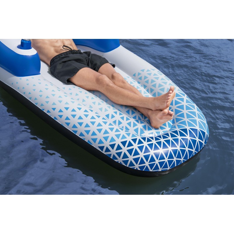 Matelas gonflable piscine 1 place Indigo Wave 191 x 107 cm Matelas gonflable piscine 1 place Indigo Wave 191 x 107 cm
