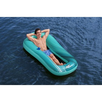 Matelas gonflable piscine 1 place filet Sol Venture 198 x 119 cm