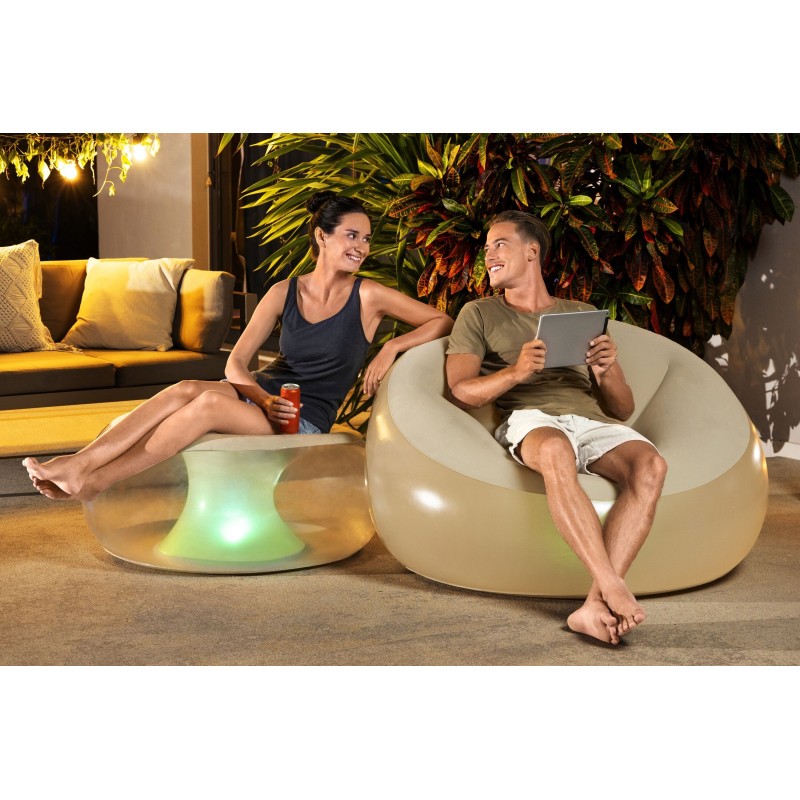 Fauteuil gonflable à LED Inflate-A-Chair 102 x 97 x 71 cm