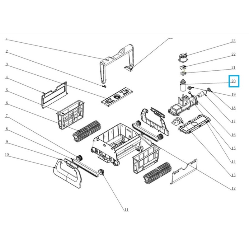 Moteur pompe pour robot CLEAN O² 18265