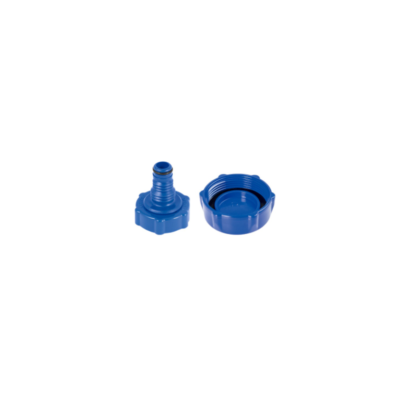 Kit bouchon de vidange et adaptateur pour tuyau (bleu) pour piscines Steel Pro, Steel Pro MAX et Fast Set Bestway