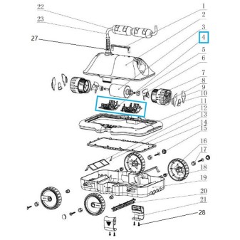 Grilles de sécurité des turbines pour robot Mia - 58478