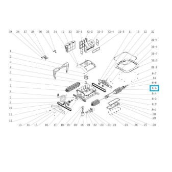 Tapis picots pour robot Raptor - 58481