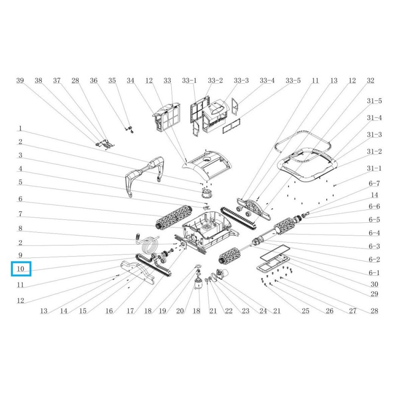 Grande courroie L - 100 crans 37 x 28 x 2.5cm RAPTOR 58481 - SAPHYR 10289