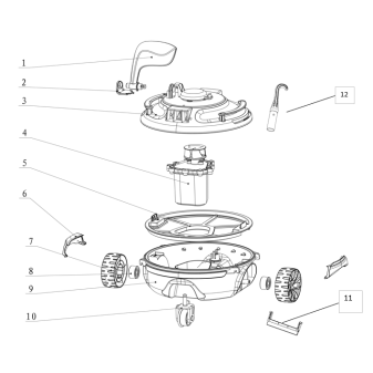 Filtre pour robot Guppy 17523 et 18179
