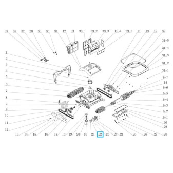 Joint torique du moteur de pompe pour robot Raptor - 58481