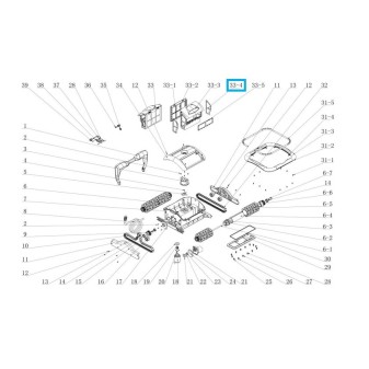 Grille filtre 3 pour robot RAPTOR 58481