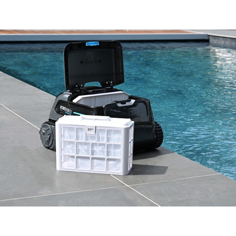 Robot piscine Titanium - fond & parois - 5x10 m max