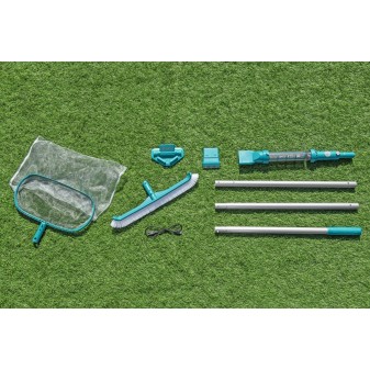 Kit d’entretien piscine avec aspirateur et épuisette AquaSurge Kit d’entretien piscine avec aspirateur et épuisette AquaSurge