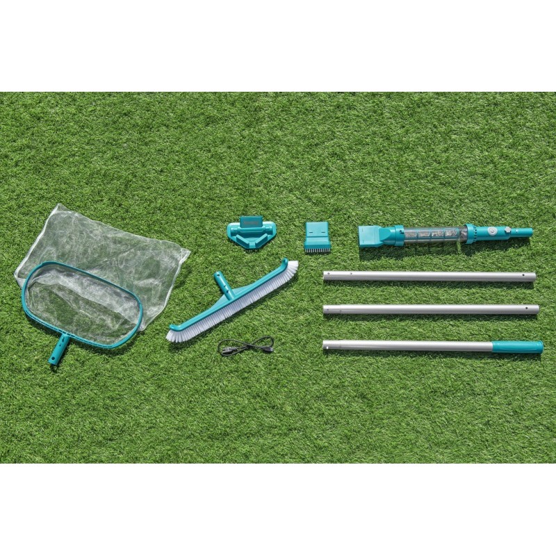 Kit d’entretien piscine avec aspirateur et épuisette AquaSurge Kit d’entretien piscine avec aspirateur et épuisette AquaSurge