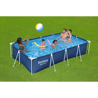 Piscine hors sol - Rectangulaire - Steel Pro - 400 x 211 x 81 cm