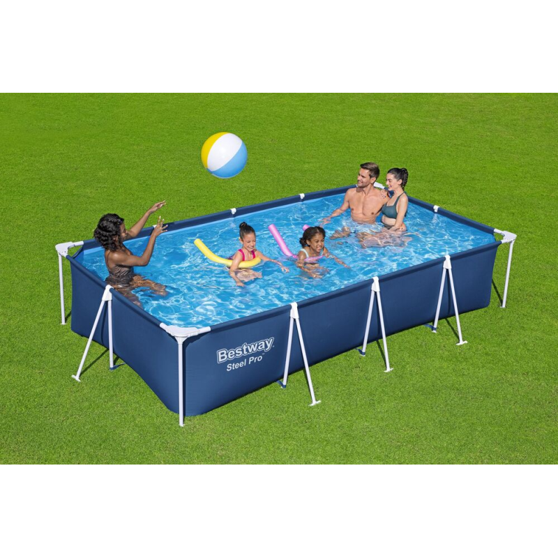 Piscine hors sol - Rectangulaire - Steel Pro - 400 x 211 x 81 cm