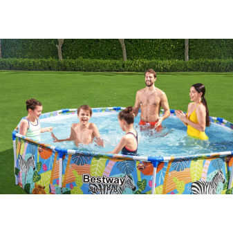 Piscine hors sol ronde 305x66 cm Steel Pro